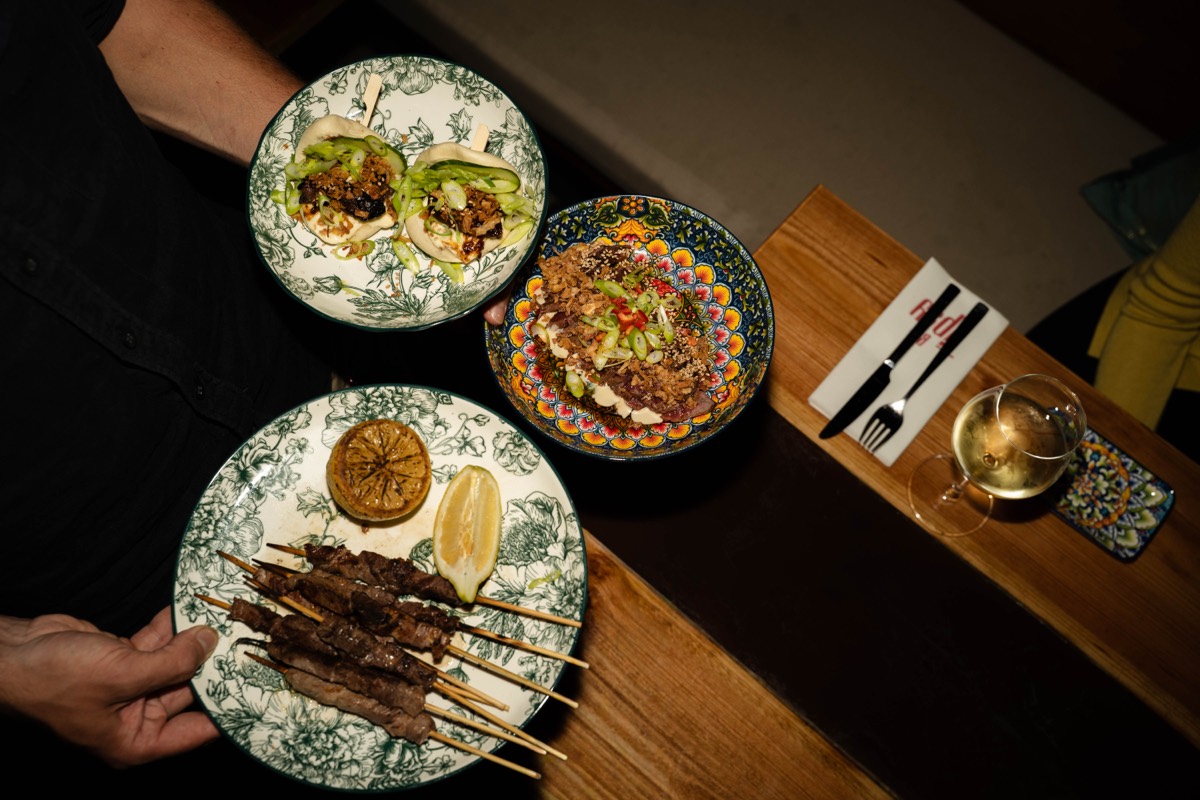 Gerechten op tafel